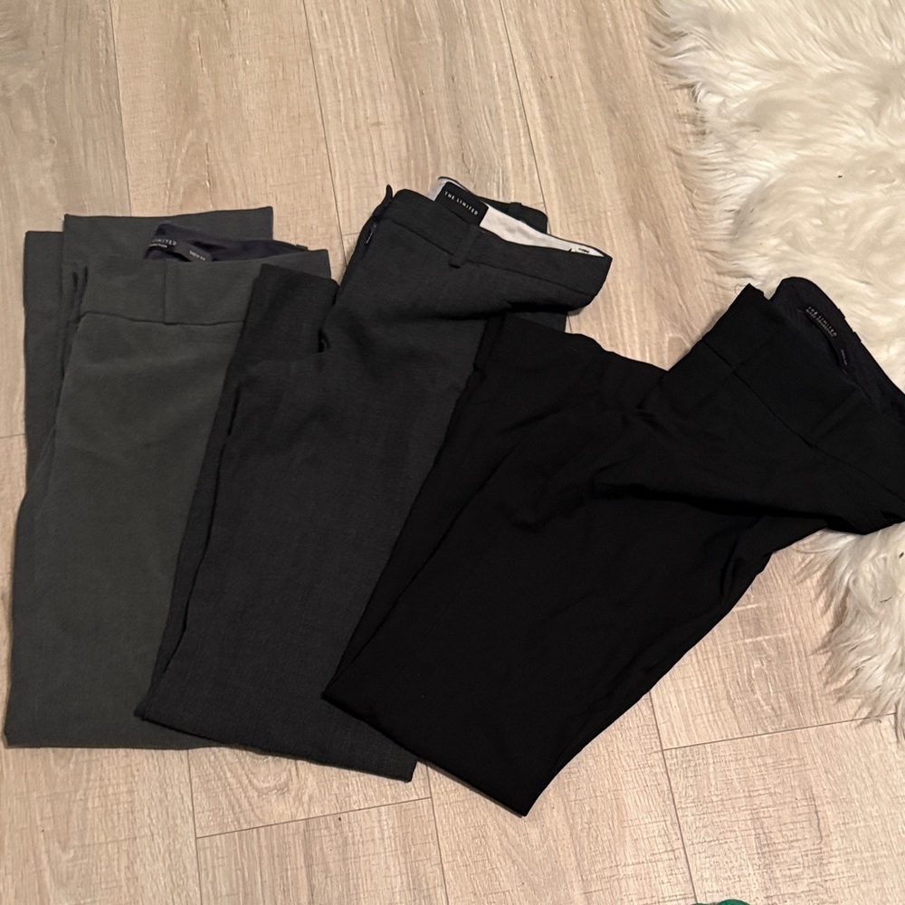 The Limited Women's Trousers - Black, Gray, Charcoal